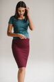Těhotenská sukně Tummy Burgundy