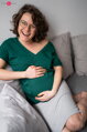Těhotenská sukně Tummy Light Grey