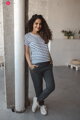 Těhotenské tepláky M&L Dark Grey Melange