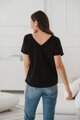 Kojící tričko M-Shirt V-neck Black