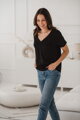 Kojící tričko M-Shirt V-neck Black