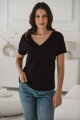 Kojící tričko M-Shirt V-neck Black