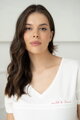 Kojící tričko M-Shirt V-neck Cream White