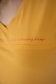 Kojící tričko M-Shirt V-neck Yellow