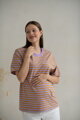 Triko ke kojení Mamahood Lila Stripes