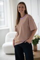 Triko ke kojení Mamahood Lila Stripes