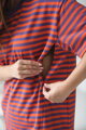 Triko ke kojení Mamahood Orange Stripes