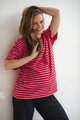 Triko ke kojení Mamahood Red Stripes
