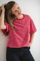 Triko ke kojení Mamahood Red Stripes
