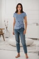 Kojící tričko Milk Shirt Blue