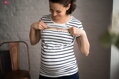 Kojící tričko Milk Shirt Stripes