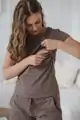 Kojící tričko Milk Shirt Cappuccino