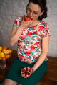 Kojící tričko Milk Shirt Pomegranate