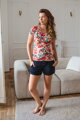 Kojící tričko Milk Shirt Pomegranate