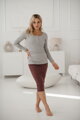 Těhotenské, kojící tričko Tummy Grey