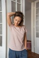 Kojící tričko, halenka Two Ways Beige, kr.rukáv
