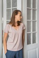 Kojící tričko, halenka Two Ways Beige, kr.rukáv
