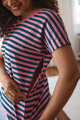 Kojící tričko, halenka Two Ways Pink Stripes I, kr.rukáv