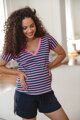 Kojící tričko, halenka Two Ways Pink Stripes I, kr.rukáv