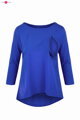 Těhotenská, kojící tunika Mommy 7/8 rukáv, Royal Blue