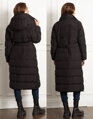 Zimní těhotenská a nosičská bunda 3v1 Seraphine Monica Long Black