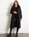 Zimní těhotenská a nosičská bunda 3v1 Seraphine Monica Long Black