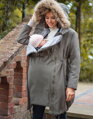 Zimní těhotenská a nosící parka 3v1 Seraphine Valetta, Khaki