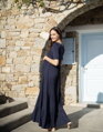 Těhotenské, kojící šaty Seraphine Ester Navy