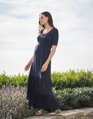 Těhotenské, kojící šaty Seraphine Ester Navy