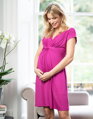 Těhotenské, kojící šaty Seraphine Jolene Fuchsia