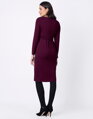 Těhotenské, kojící šaty Seraphine Peachey Burgundy