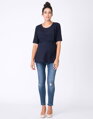 Kojící, těhotenská tunika Seraphine Salema Navy Blue