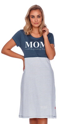 Kojící noční košile 4201 Everyday Mom Deep Blue