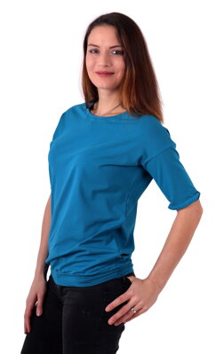 Dámské oversized tričko Darina, tmavý tyrkys L/XL