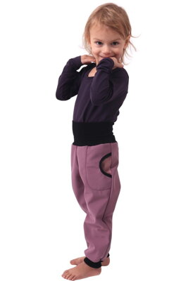 Dětské softshellové kalhoty, růžové