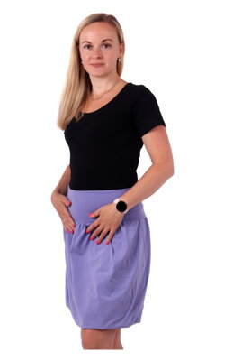 Těhotenská sukně balonová Sabina, světle fialová