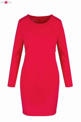 Kojící šaty Milky Dress Red LS