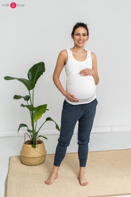 Těhotenské joggers tepláky M&L Graphite