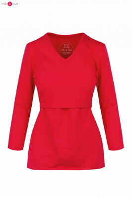 Kojící tričko 7/8 Milk Shirt Red