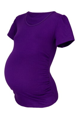 Těhotenské triko Joly KR, fialové