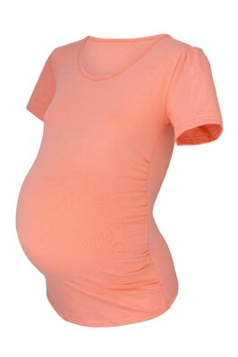Těhotenské triko Joly KR, lososové
