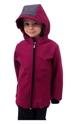 Dětská softshellová bunda, fuchsiová (sytě růžová), Kolekce 2021