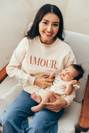 Kojící mikina Amour