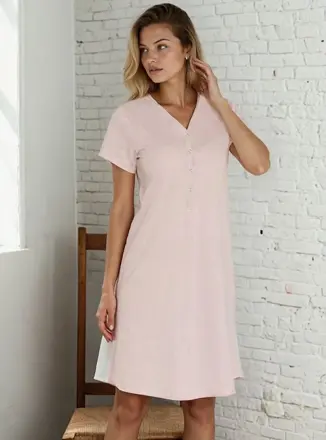 Noční košile ke kojení Mirella Dust Pink Noční košile ke kojení Mirella Dust Pink