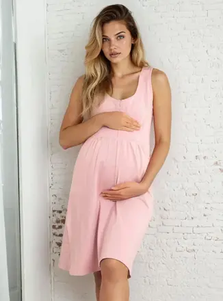 Kojící noční košile Sofia Dust Pink