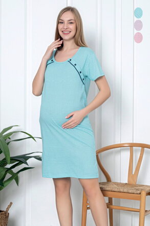 Mateřská noční košile 21291 Blue Pattern