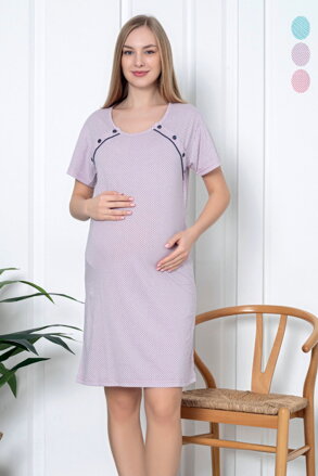 Mateřská noční košile 21291 Lila Pattern