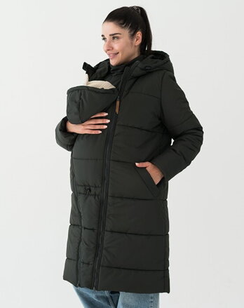 Zimní těhotenská a nosící bunda 3v1 Love&Carry, Black