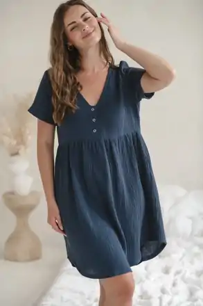 Mateřská noční košile Aurora Blue Jeans