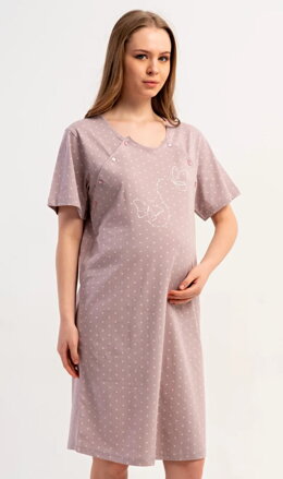 Noční košile na knoflíky Motýli